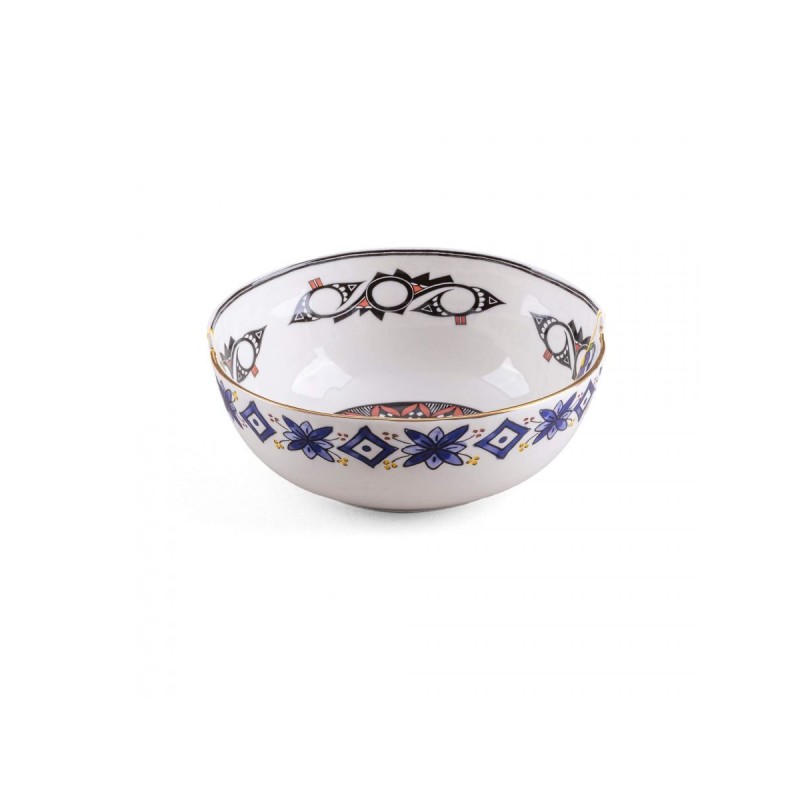SELETTI Hybrid Porcelain Bowl - Tiwanaku