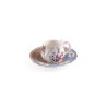 SELETTI Hybrid Porcelain coffee cup + plate  - Djenne