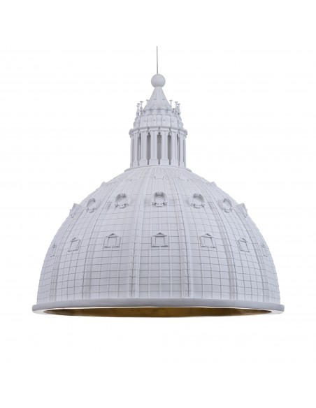 SELETTI Cupolone Quarantacinque resin ceiling lamp - white