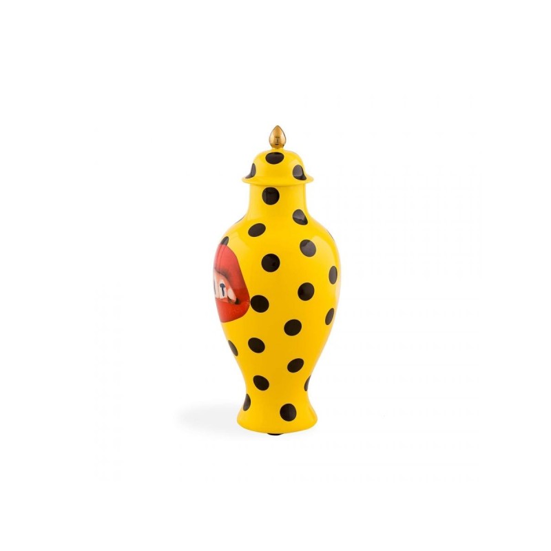 SELETTI Toiletpaper vase in porcelain - shit